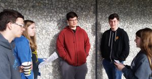 students in a group